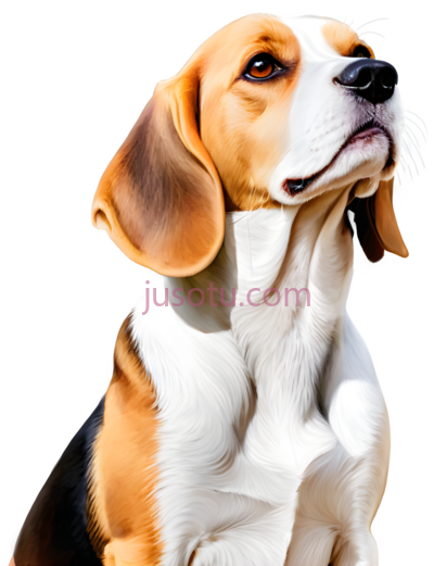 小猎犬犬,卡通,棕色,白色,黑色, PNG