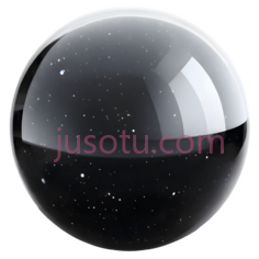 水晶球,黑色PNG