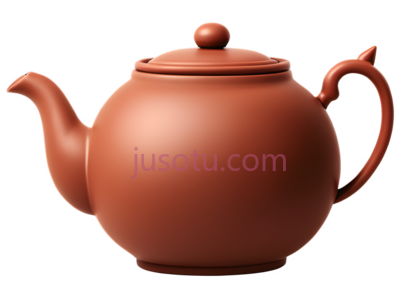 茶壶,中式陶瓷,棕色, PNG
