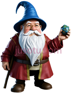 地精,卡通,蓝色帽子, 红色上衣PNG