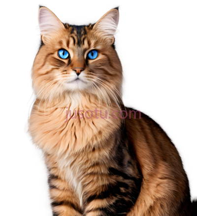 猫,长毛,棕色, PNG