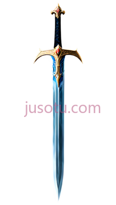 剑,装饰性,蓝色,金色PNG