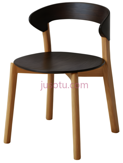 椅子,现代,黑色,棕色, PNG