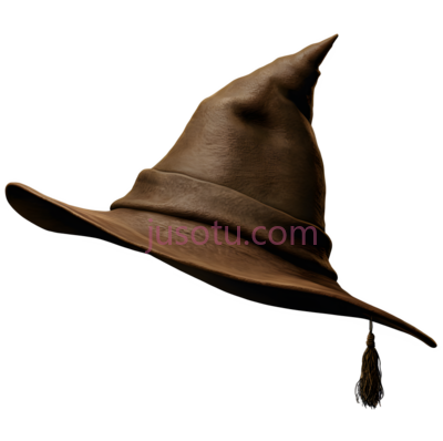 帽子,巫师帽,棕色, PNG