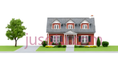 房子,现代,红色PNG