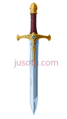 剑,幻想,金色,红色,蓝色PNG