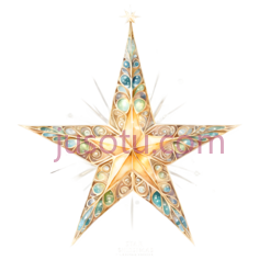 星星,装饰性,金色PNG