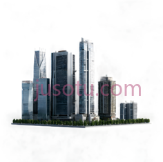 摩天大楼,现代,蓝色,灰色PNG