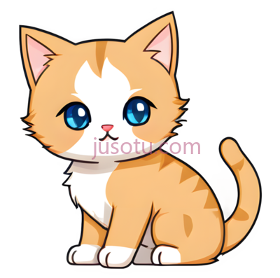 卡通,猫咪头像, PNG
