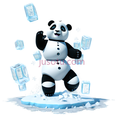 雪人,熊猫, PNG