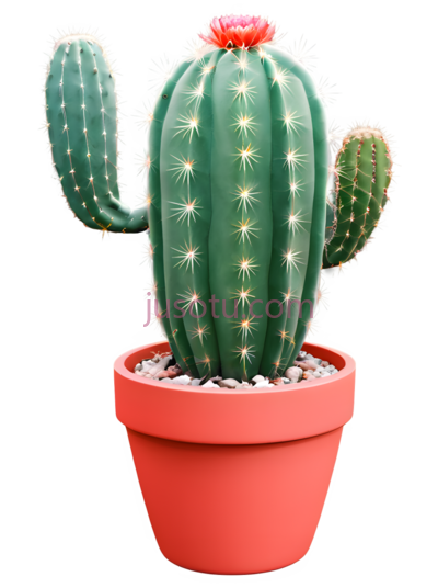 仙人掌,盆栽植物,绿色, PNG