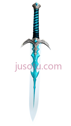 剑,幻想,蓝色,银色PNG