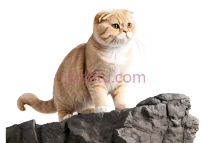 猫,站立,浅棕色, PNG