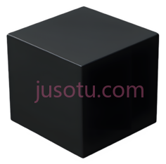 立方体,黑色PNG
