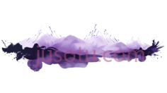 山脉,插画,紫色PNG