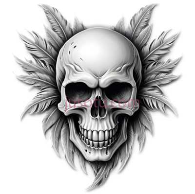 骷髅,插画,白色,灰色,粉色, PNG
