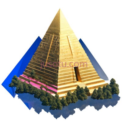 金字塔,数字,金色, PNG