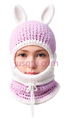 帽子,针织,粉色,白色PNG