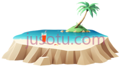 岛屿,卡通,蓝色,绿色,棕色PNG