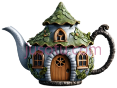 童话小屋,茶壶PNG