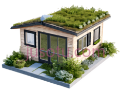 小屋,现代,浅棕色,白色PNG