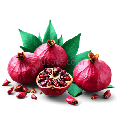 石榴,落叶, PNG