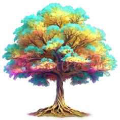 幻彩树, PNG