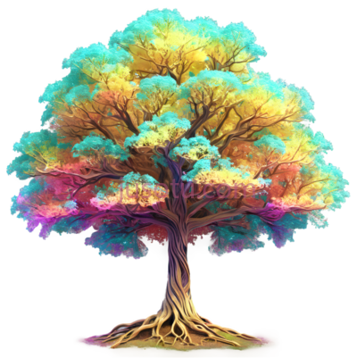 幻彩树, PNG