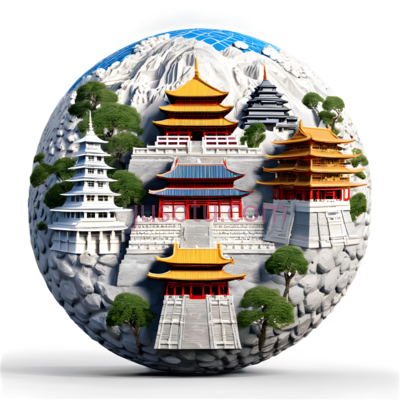 建筑,中国古典建筑,黄色,白色, PNG