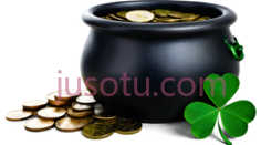 四叶草,卡通,绿色PNG