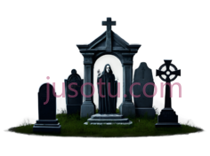 墓碑,哥特式,灰色PNG