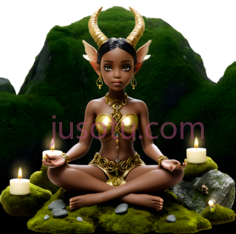 仙女,神秘,幻想,金色PNG