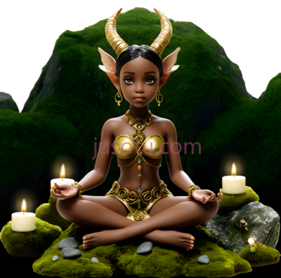 仙女,神秘,幻想,金色, PNG