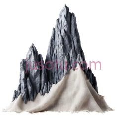 山峰,插画,灰色,白色PNG