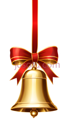 铃铛,卡通,金色PNG