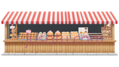面包店,卡通,红白相间PNG