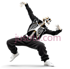 骨骼舞者PNG