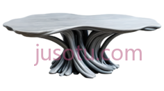 桌子,现代,白色PNG