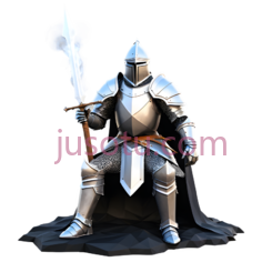 骑士,插画,银色PNG