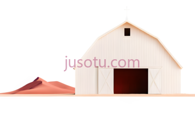 谷仓,白色, PNG