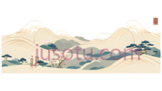 山水画,水墨画,白色,蓝色,绿色PNG