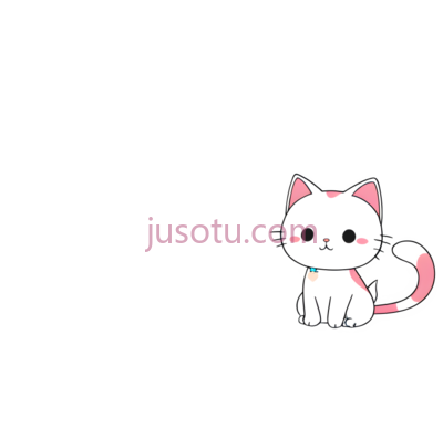 猫咪,卡通,白色, PNG