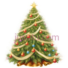 圣诞树,闪烁PNG