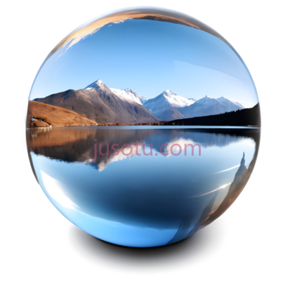 湖泊,球形全景,蓝色,白色, PNG
