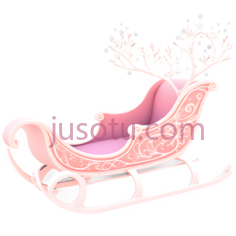 雪橇,卡通,粉色PNG