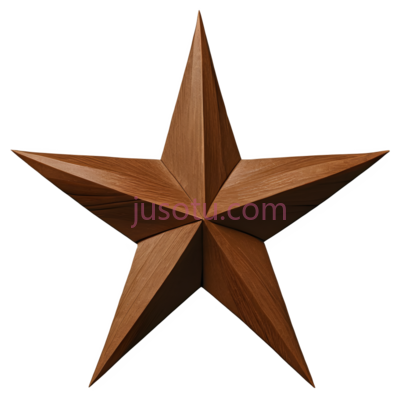 星星,金属质感,棕色, PNG