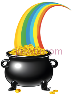 金罐,卡通,黑色PNG