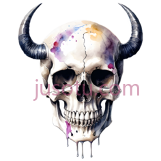 骷髅,白色,黑色,紫色,粉色PNG