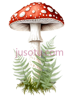 红色蘑菇PNG