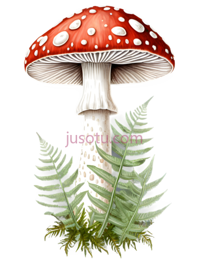 红色蘑菇, PNG